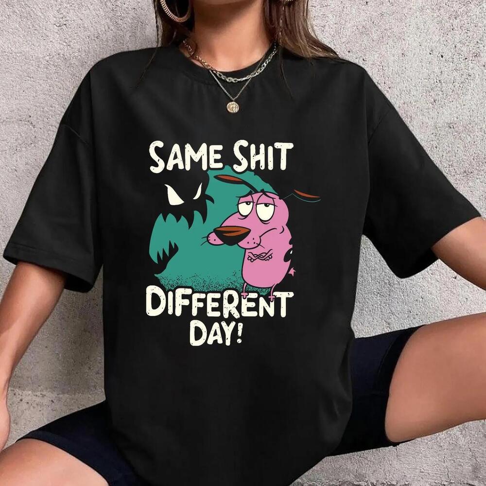 Funny Courage The Cowardly Dog T Shirt, Courage The Cowardly Dog Shirt
